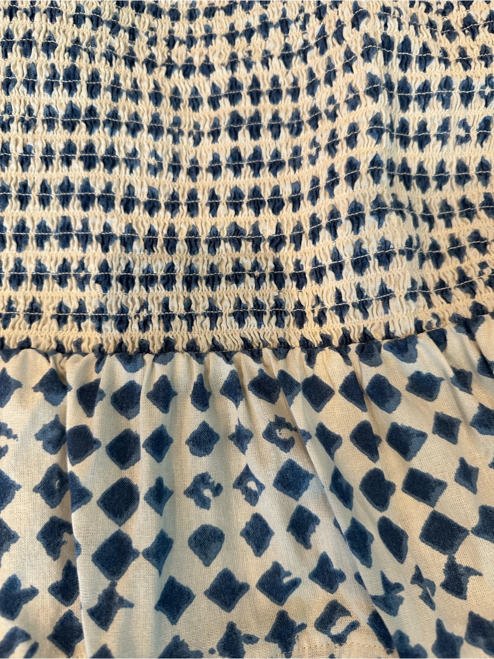 Madewell Smocked Midi Dress Large - Picture 2 of 9